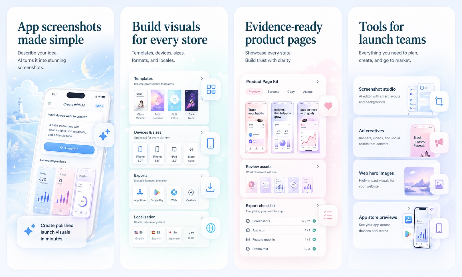 GlanceKit | App Store Screenshot Generator for iPhone Apps